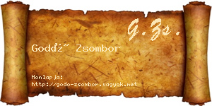 Godó Zsombor névjegykártya